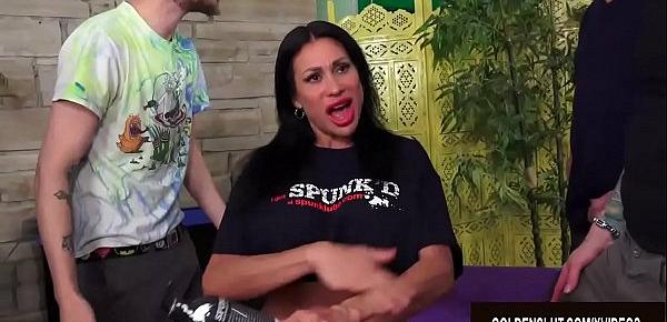  Demonstration Turns into a Gangbang for Mature Lube Saleswoman Sheila Marie